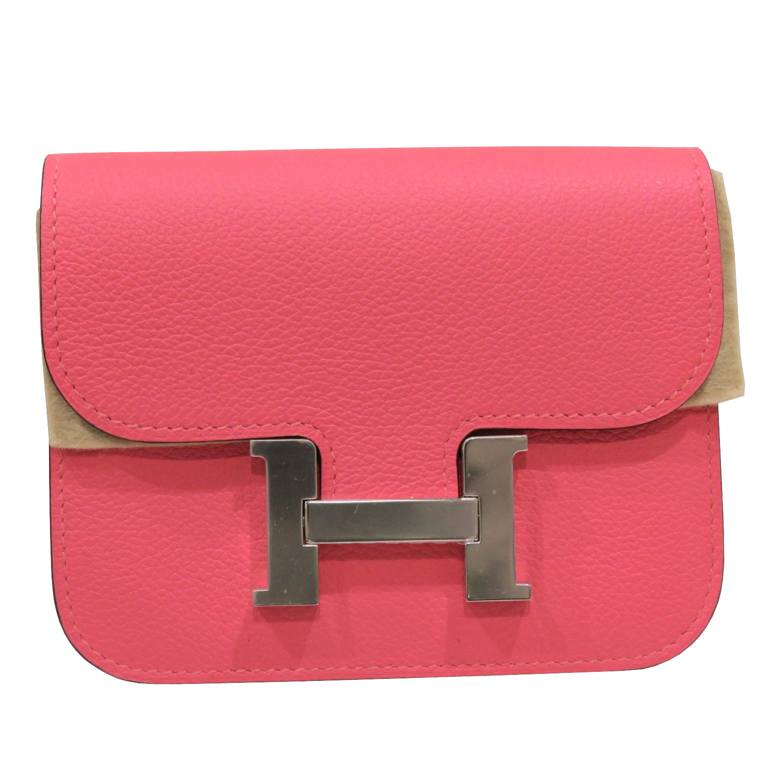 HERMES (エルメス) コンスタンススリム 財布 折財布 ローズアザレ(SV