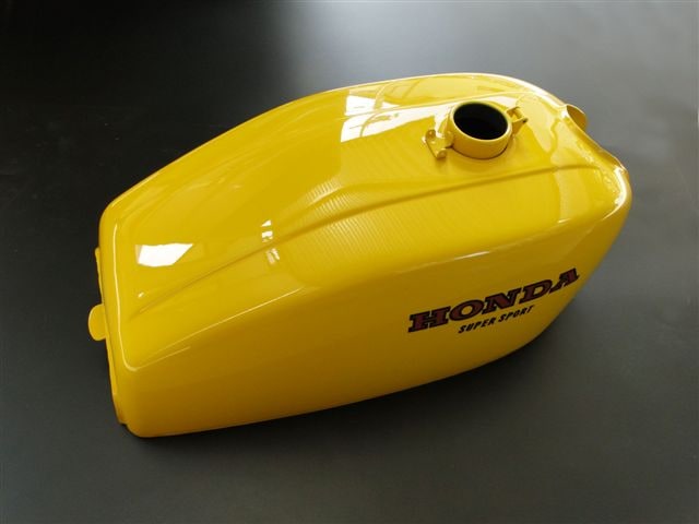 CB400F 黄タンクステッカー(398cc) ※2枚セット | HONDA,CB400F ('75