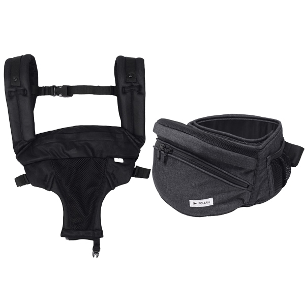 ポルバン POLBAN ダブルショルダーセット ベーシック デニムブラック