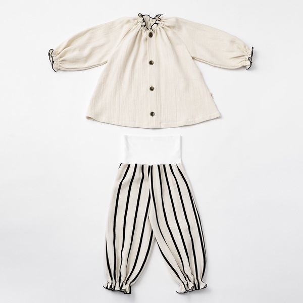 マールマール MARLMARL ルル ナイトウェア ストライプ (70-80cm