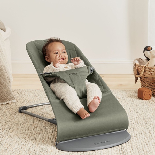 ベビービョルン BabyBjorn バウンサー ブリス ウーブン ダークグリーン