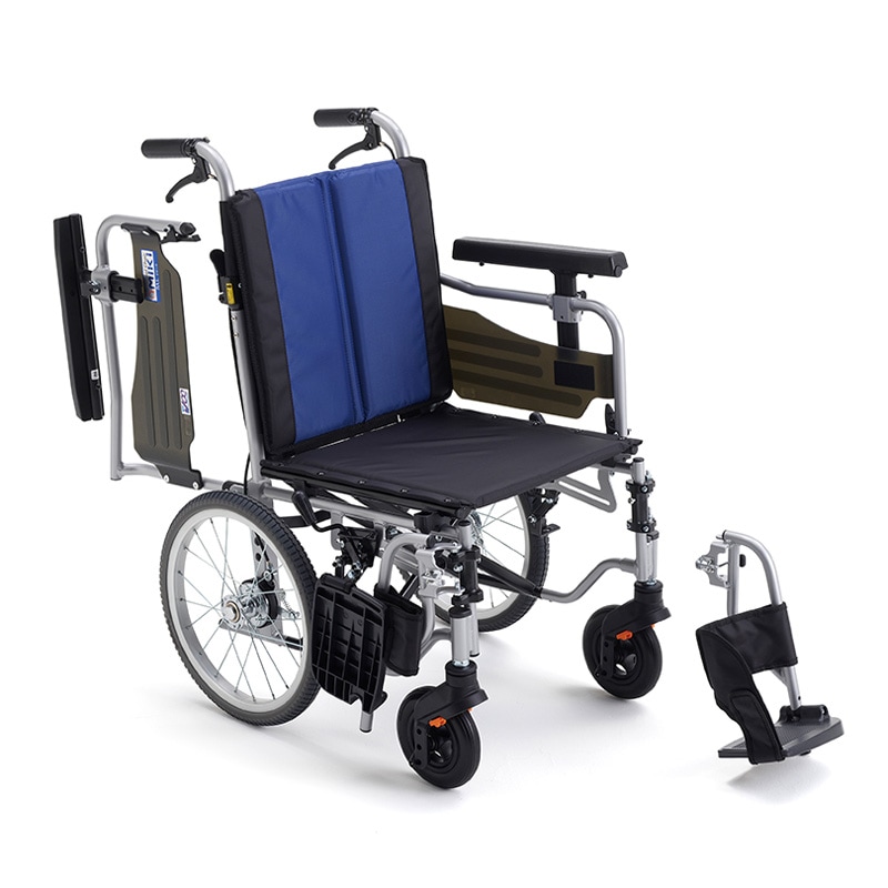 BAL-R6 介助型車椅子 モジュール座面高 背折れ式 介助ブレーキ付 肘