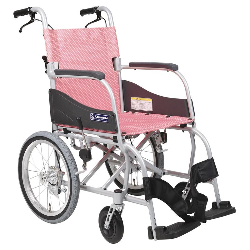 介助用車椅子ふわりす KF16-40SB 背折れ式・介助ブレーキ付き