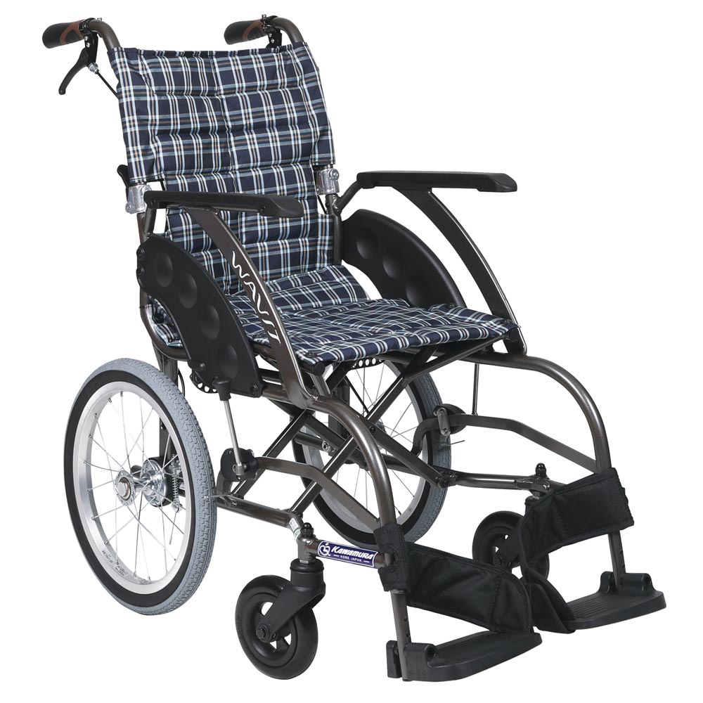 介助用車椅子WA-40(42) S背折れ・介助ブレーキ付・ノーパンクタイヤ