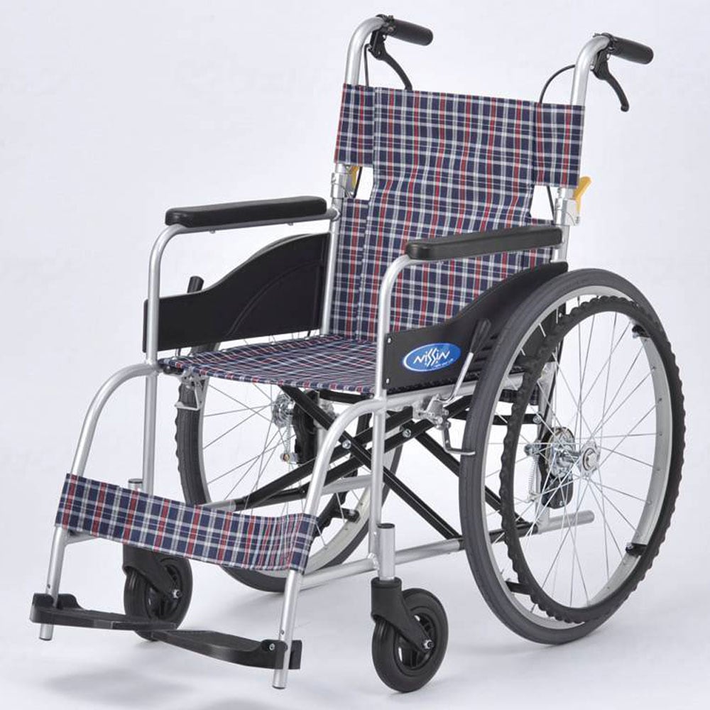 4月上旬以降順次出荷】自走用車椅子NEO－1 背折れ式・介助ブレーキ