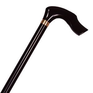 樫カラー犬彫り手元ステッキ 黒 ｜ 杖・ステッキ,一本杖（伸縮無し