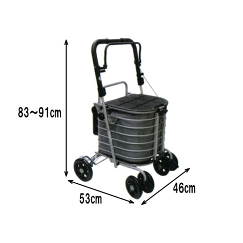 超売れ筋】島製作所 シルバーカー ハーモニーAL 保冷バッグ付