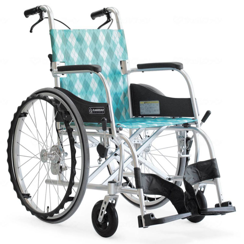 自走用車椅子ふわりすKF22－40SB 背折れ式・介助ブレーキ付き