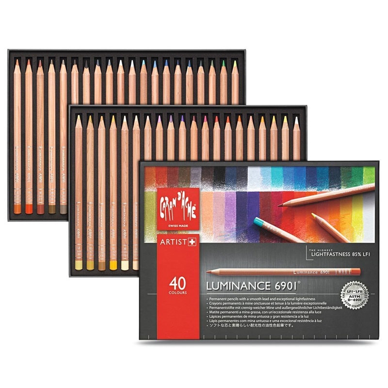 カラン ダッシュ ルミナンス 6901 40色セット 紙箱入 色鉛筆 名入れ 高