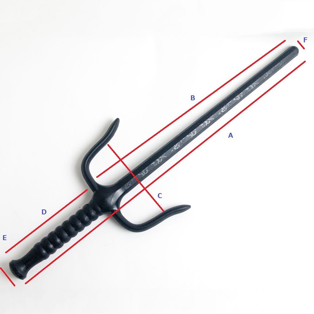空手 琉球古武道 樹脂製トレーニングサイ 釵 1本 Training Sai