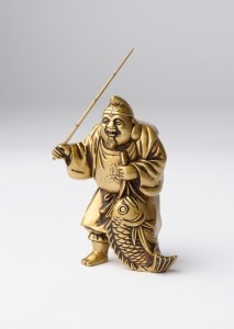 仏像】寿老人 合金製 古美色仕上げ 牧田秀雲原型 | 開運・縁起物