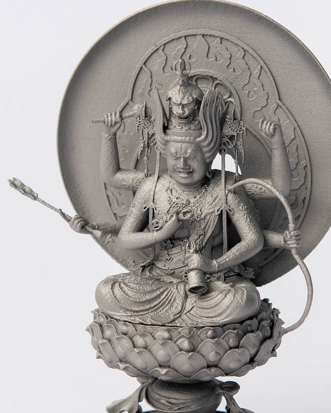 仏像】世界遺産 高野山 金剛三昧院 愛染明王像 | 金属製極小細密仏像