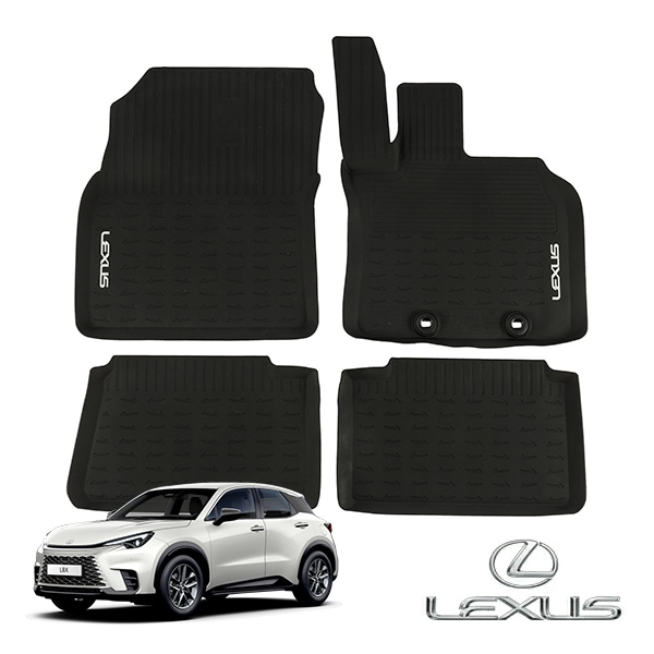 UKレクサス純正 ラバーマット ラバーフロアマット フロント リア 1台分