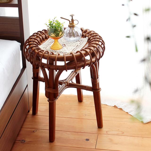 サイドテーブル 【ラウンド型】 40×48cm｜ベッド・マットレス