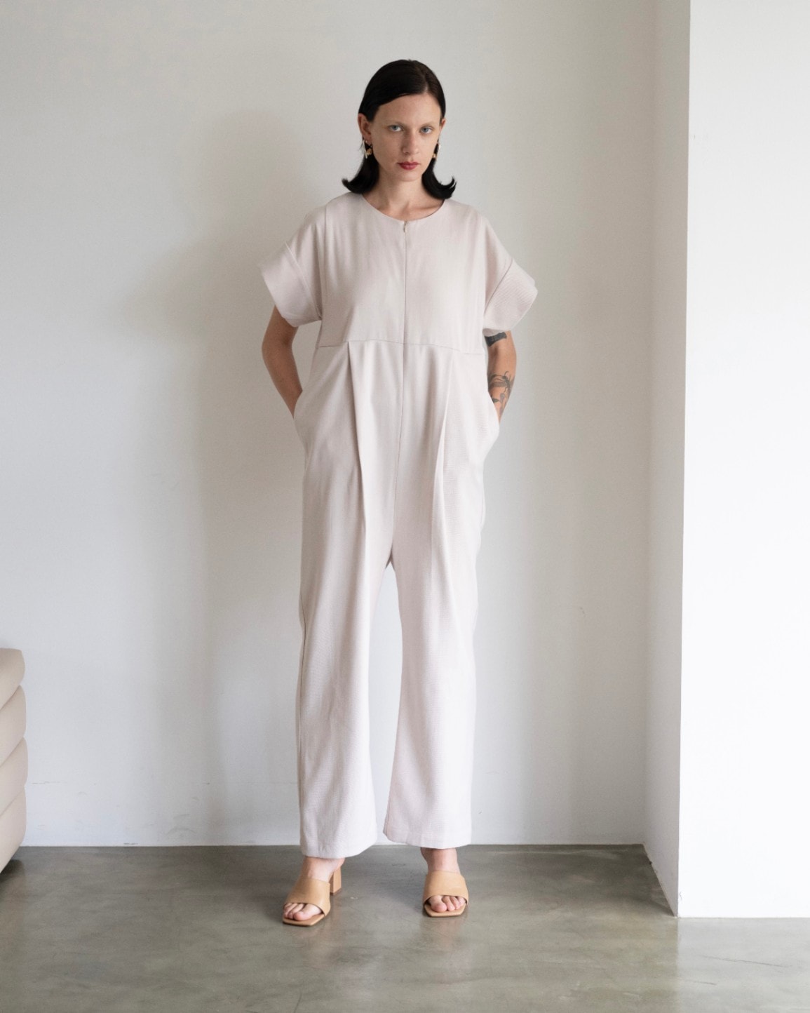 オープンフロントハイウエストオールインワン/CAVEZA ROSSO