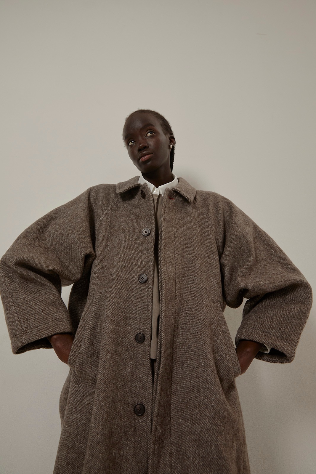 ラグランスリーブロングコート/CAVEZA ROSSO/カベサロッソ | NEW