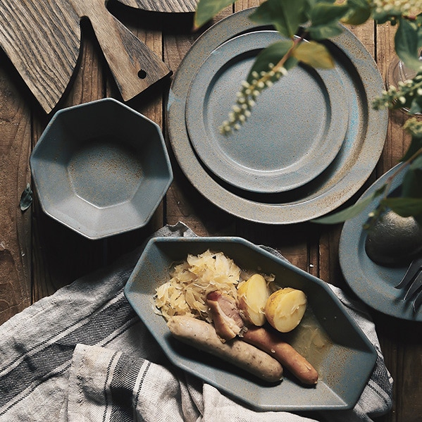 Ancient Pottery】エイシェントポタリー プレートL [22cm/日本製/美濃