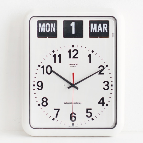 TWEMCO トゥエンコ｜デジタルカレンダークロック QD-35 グレー 通販