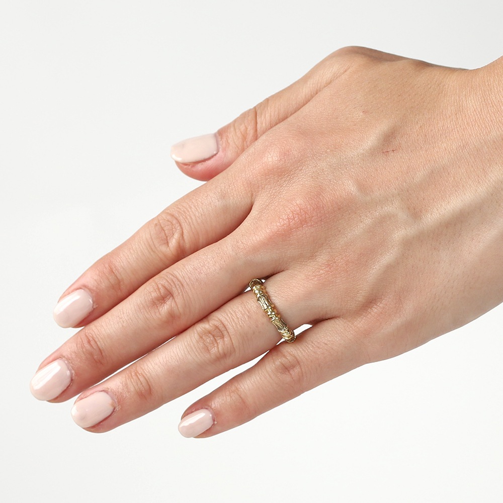 1980s】TIFFANY&Co. 18K Gold Bamboo Ring | VINATEGE TIFFANY＆Co