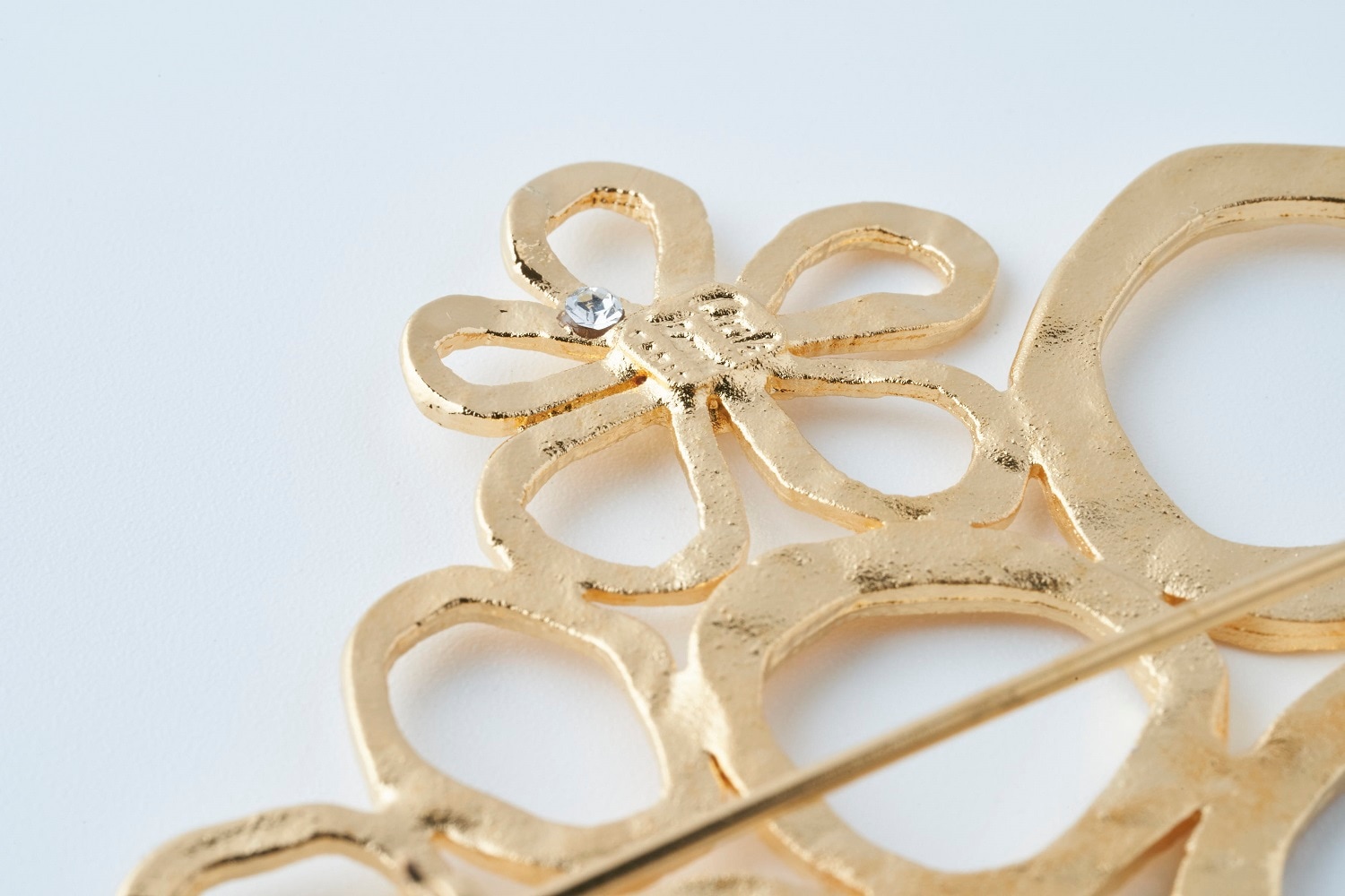 ブーケ ブローチ ゴールド