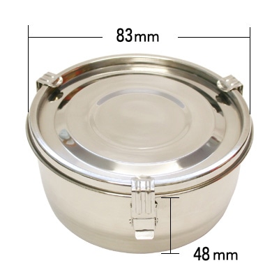 密閉容器 ステンレス(丸型・食缶タイプ) 業務用 韓国食器 焼肉道具