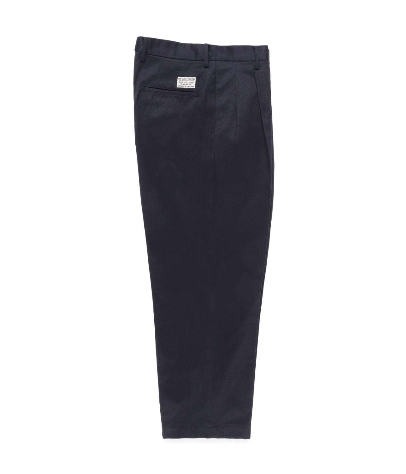 WACKO MARIA ワコマリア DOUBLE PLEATED CHINO TROUSERS (NAVY