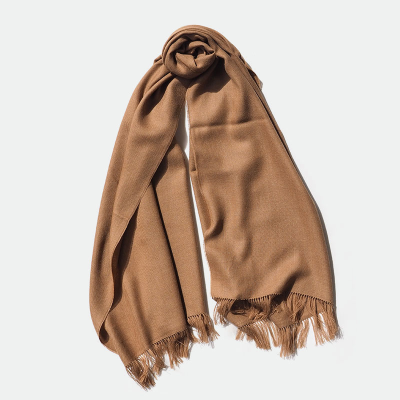 THE INOUE BROTHERS Non Brushed Large Stole (キャメル)