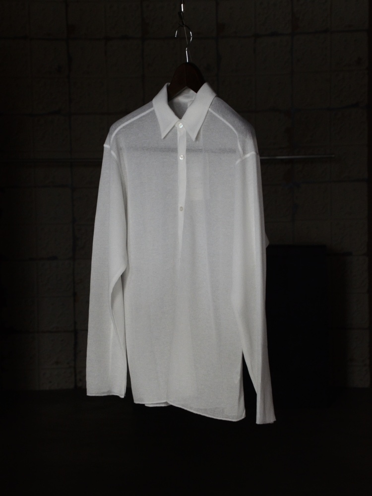 25SS】 seya. セヤ MESH SHIRT (WHITE) TK07210J23の通販