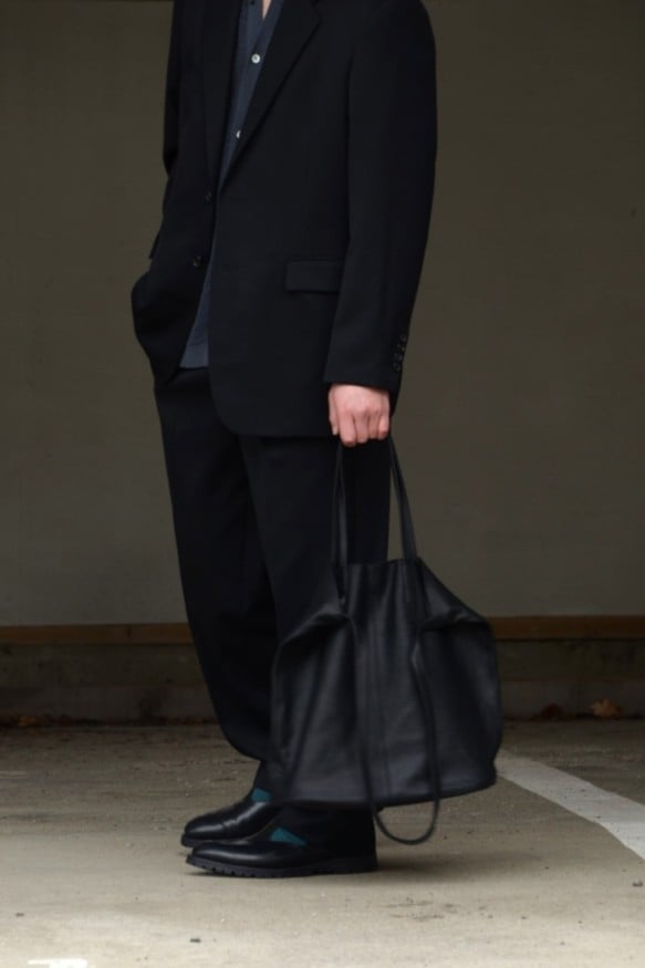 Morphee モルフェ 3WAY LARGE TOTE レザートートバッグ ブラック L-BLK