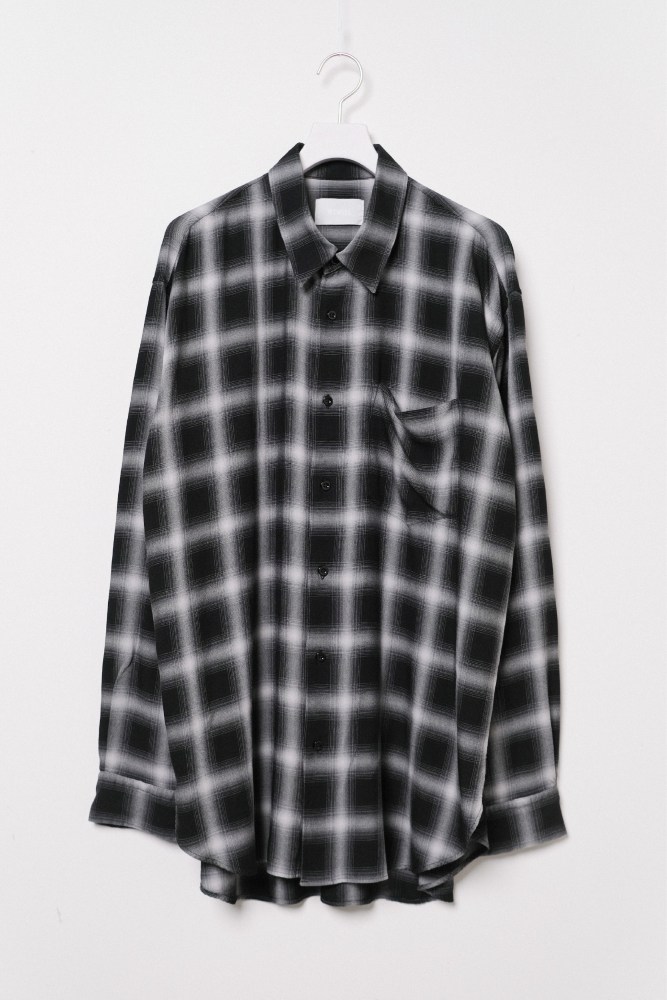 visvim KEESEY SHIRT STRIPES L/S (0125205011005) BLACK