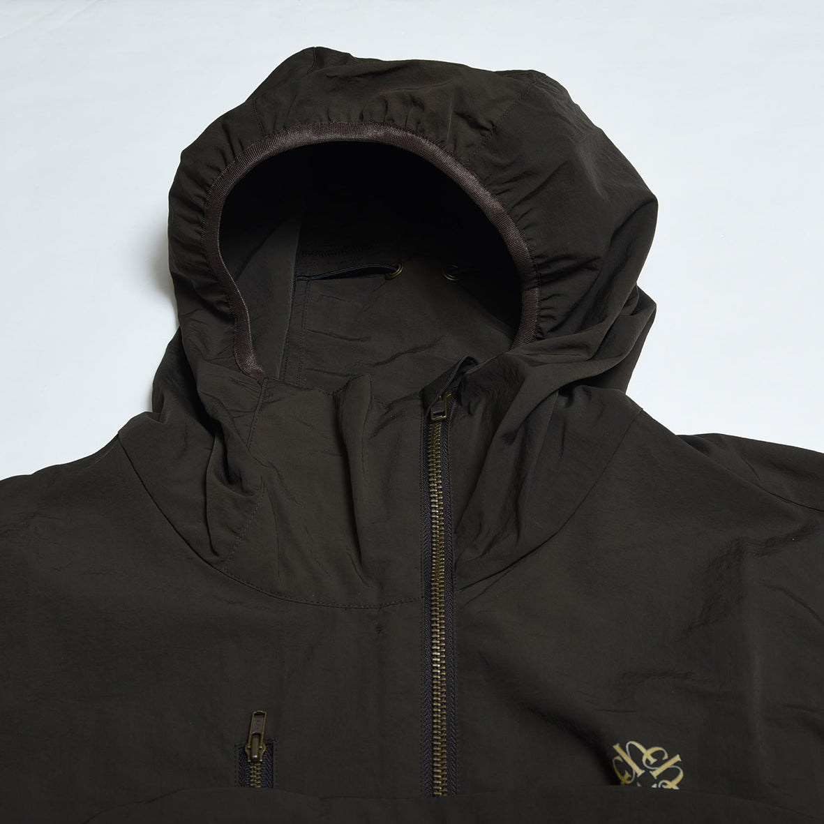 charbon / LIMONTA D/WASHER NYLON ZIP UP PARKA BROWN