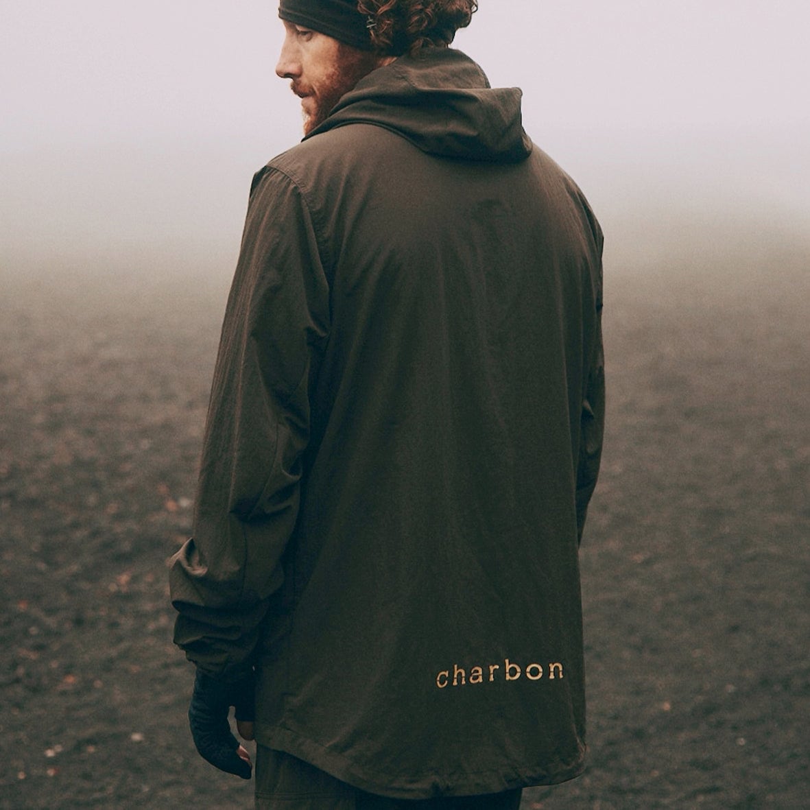 charbon / LIMONTA D/WASHER NYLON ZIP UP PARKA BROWN