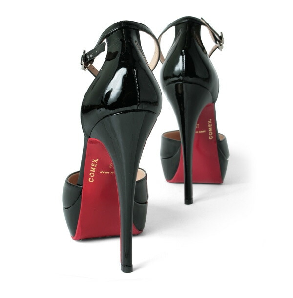 COMEX パンプス ハイヒール ポインテッドトゥ セパレート エナメル