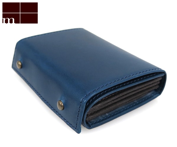 エムピウ m+ ミッレフォッリエ 2P25 ミニ財布 （カラー：ネイビー
