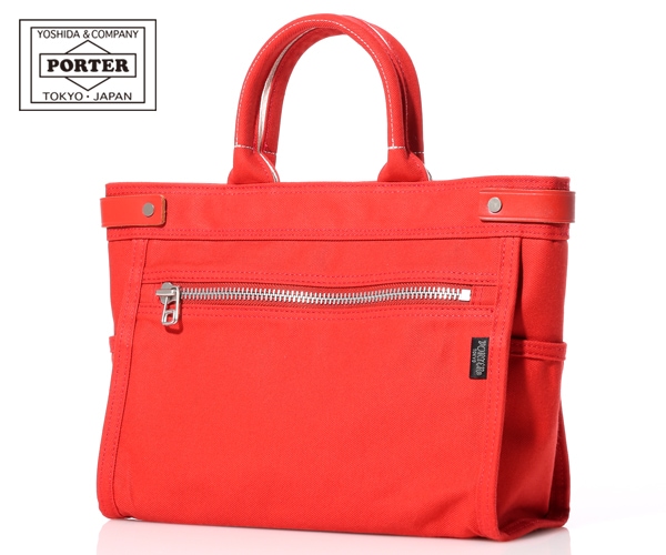 ポーター ネイキッド トートバッグ(L) 667-09468 （カラー：レッド