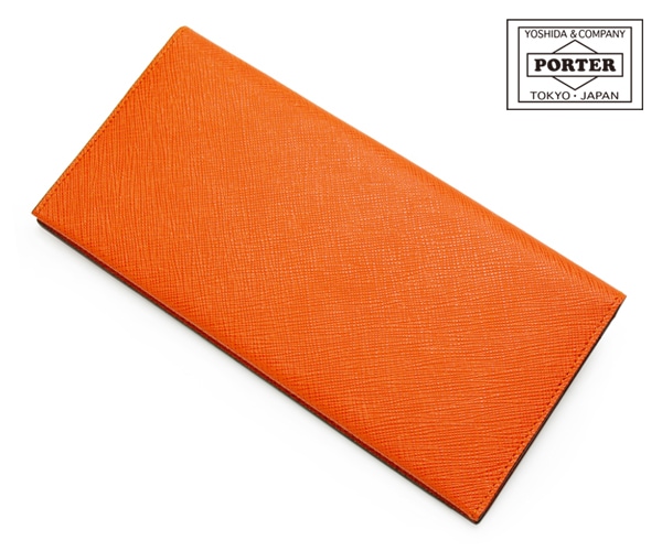 吉田カバン ポーターグルー ウォレット 長財布 オレンジ カード入れ
