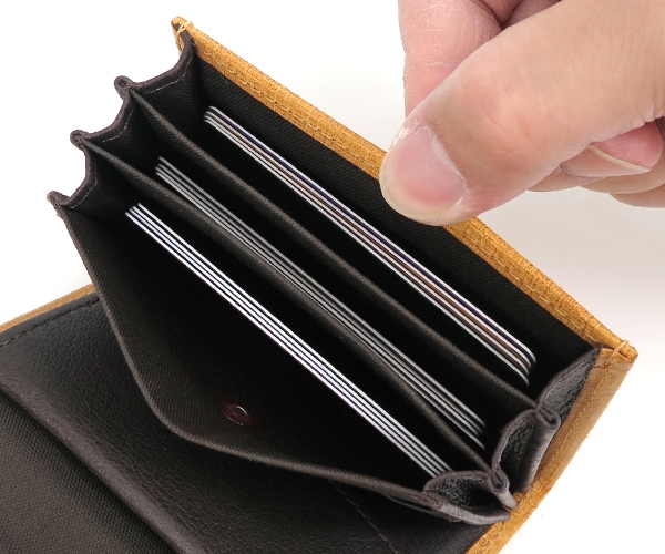 エムピウ m+ ミッレフォッリエ 2P25 クアドレッティ ミニ財布 （カラー