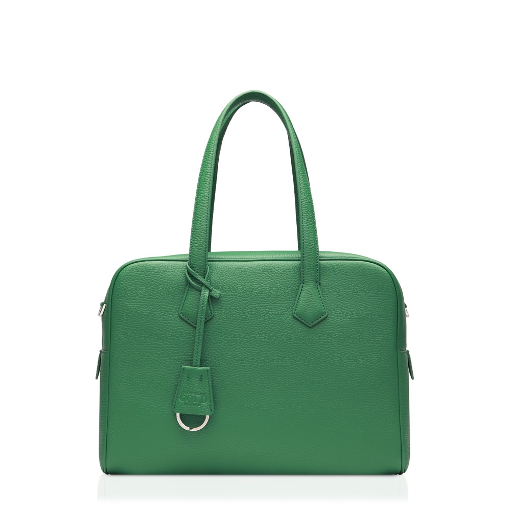 COCOCELUX GOLD ﾍﾗｸﾚｽGOLDｼｭﾘﾝｸ ｽｸｴｱﾎﾞｽﾄﾝ 2WAYﾊﾞｯｸﾞ L ｼﾙﾊﾞｰﾒﾀﾙ