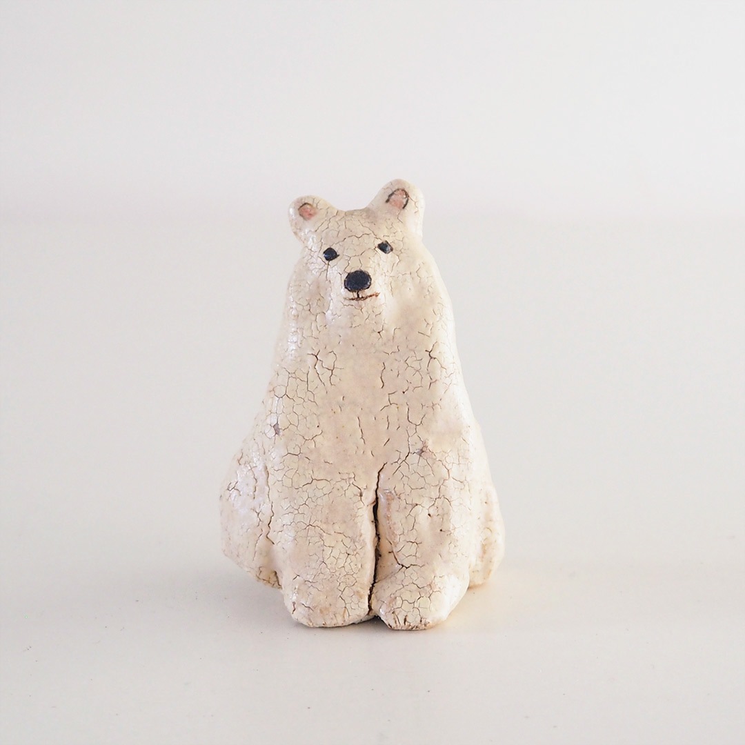 しろくまの置物 | 陶工房 Ron | 糸島くらし×ここのき 公式通販サイト