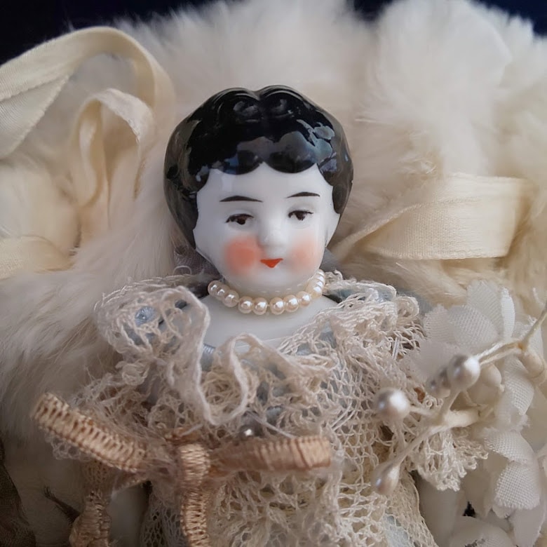 小さめ 黒髪 チャイナヘッド ドール アンティーク sold out | すべての
