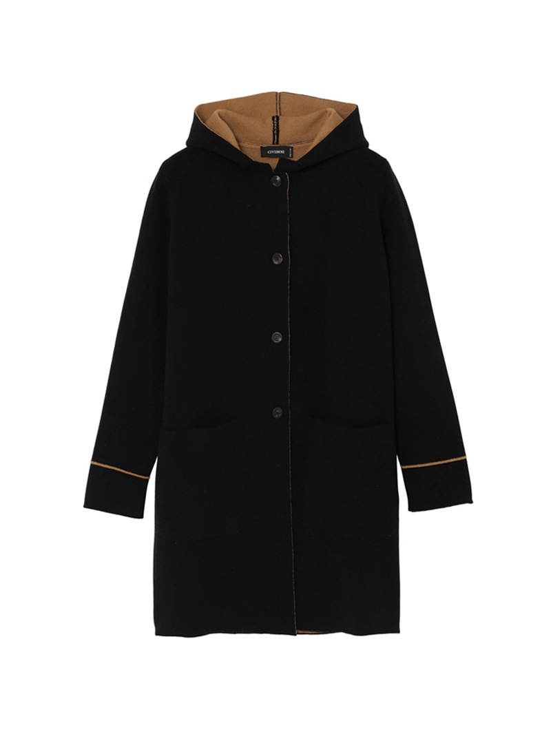 フーディーバイカラーコート |CIVIDINI|CORONET（コロネット）公式