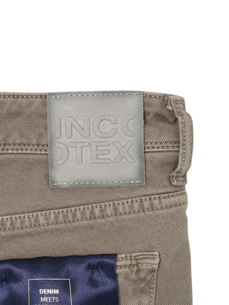 INCOTEX BLUE DIVISION スリムテーパード ストレッチカラーツイル