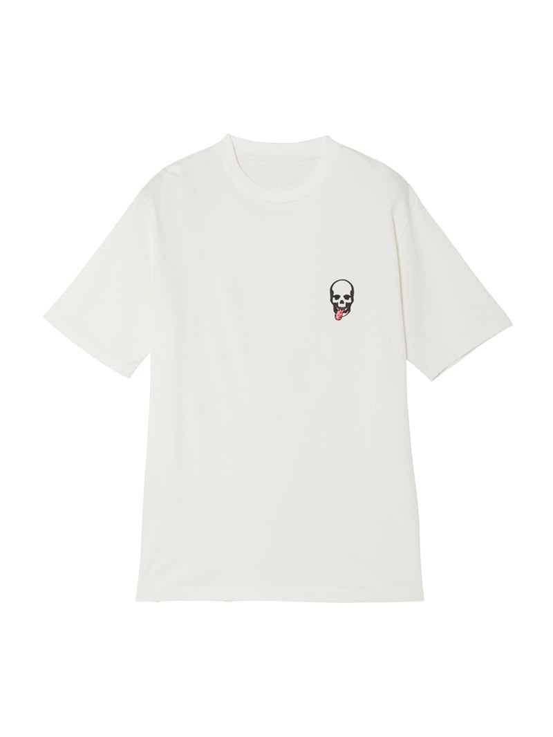 メンズ Tシャツ ワンポイント スカル・タン |lucien pellat-finet