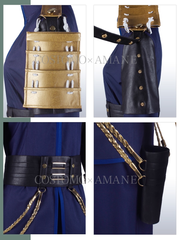 送料無料】とうらぶ風 紫紺×グラデーション肩布 青江