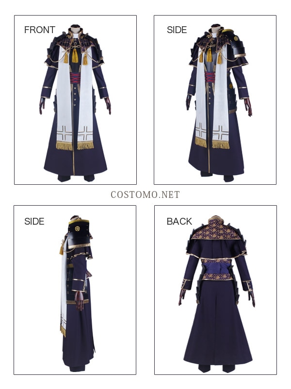 送料無料】とうらぶ風 濃い紫×黒 防具付き へし切【極】