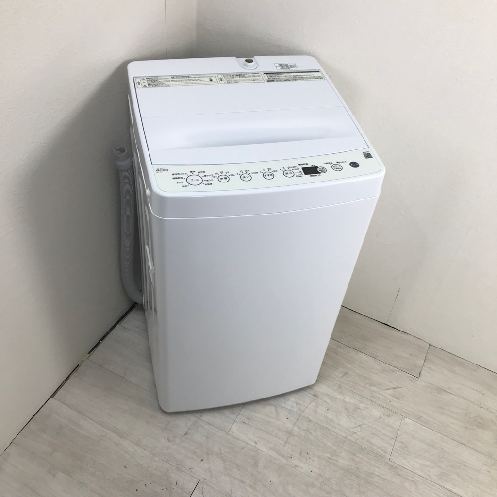 中古 洗濯機 ハイアール 4.5kg -W 2020年～2021年製 ホワイト 単身用