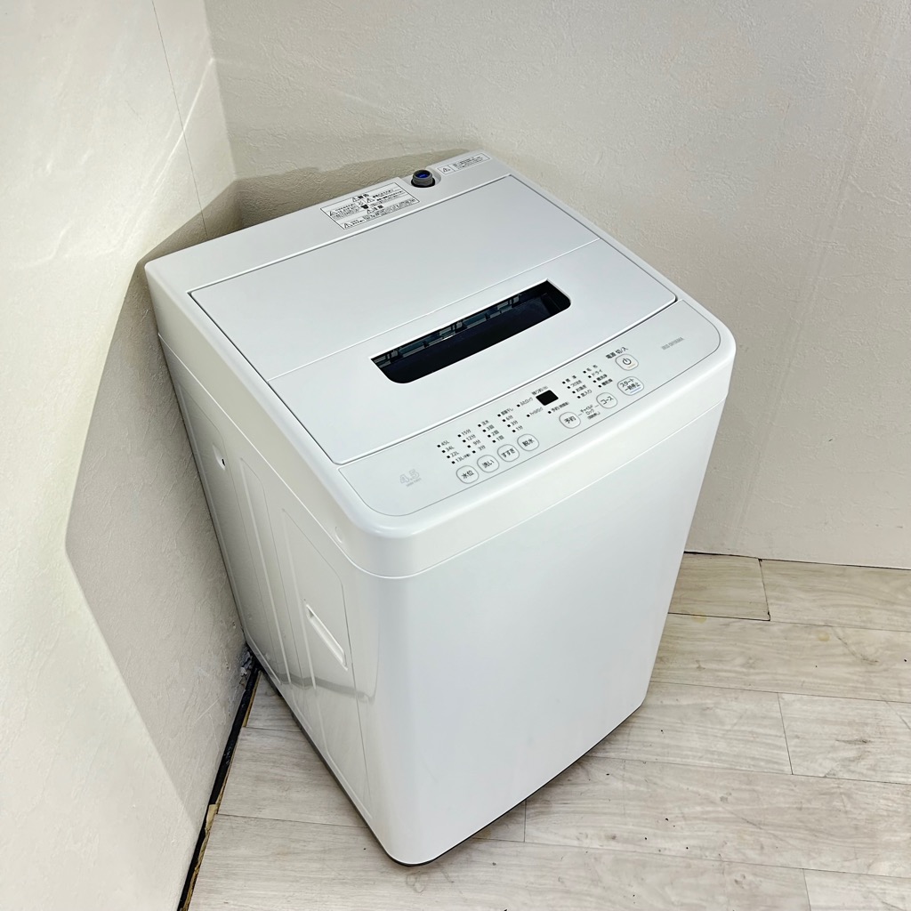 中古 4.5kg 全自動洗濯機 アイリスオーヤマ 送風乾燥機能 IAW-T451