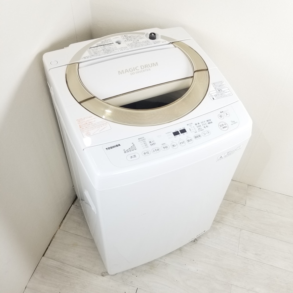 中古 洗濯機 東芝 マジックドラム 7.0kg AW-7D3M 2015年製 DD