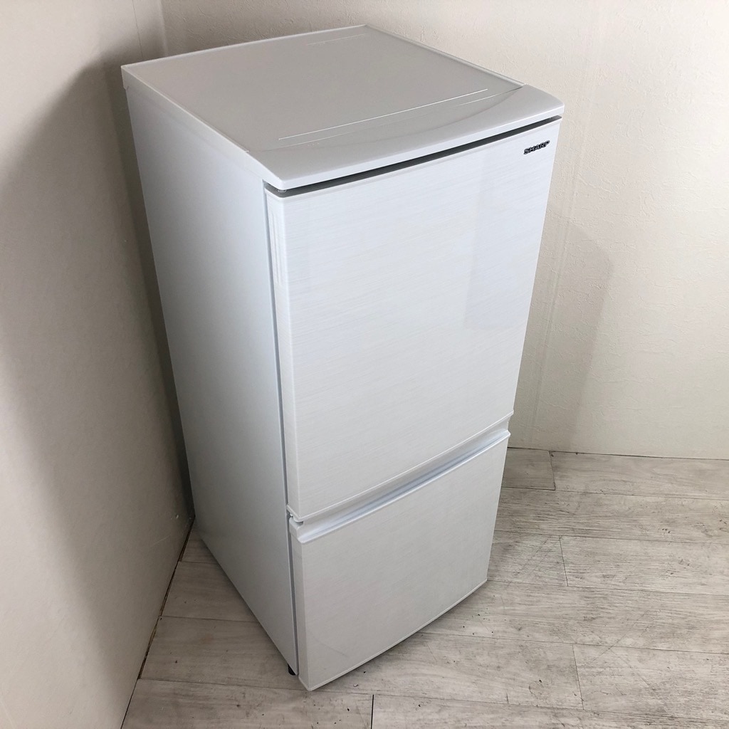 中古 137L つけかえどっちもドア 2ドア冷蔵庫 シャープ 2018年～2019年