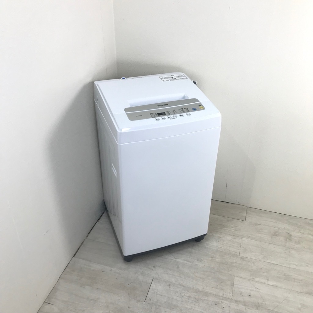 中古 高年式 3ヵ月保証付 アイリスオーヤマ 5.0kg 全自動洗濯機 IAW